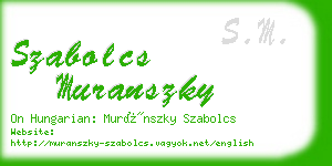 szabolcs muranszky business card